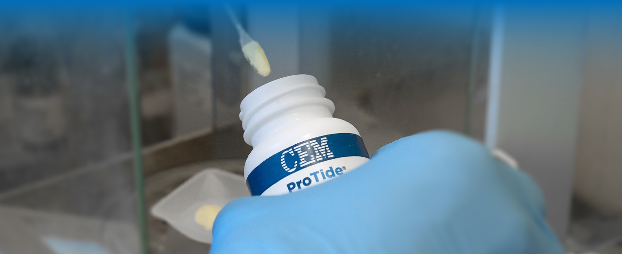 CEM - ProTide Resins - Optimized PEG-PS resin core.